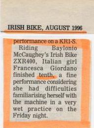  - Irish Bike - August 1996